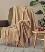 تصویر پتو انگلیش هوم مدل Saige رنگ بژ Saige Scotch TV Blanket Beige