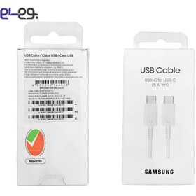 تصویر کابل شارژر تایپ سی 5 آمپر 5a سوپر فست سامسونگ samsung type c اصلی TYPE-C سیم شارژ اورجینال 5 امپر usb 3 ساخت ویتنامی 