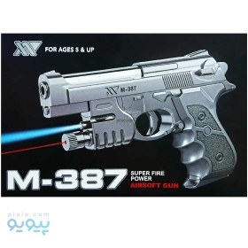 تصویر تفنگ اسباب بازی ساچمه پلاستیکی آیتم M-387 