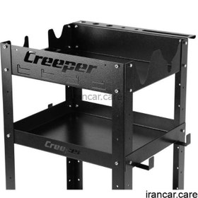 تصویر میز دیتیلینگ و ترولی سه طبقه مشکی حرفه‌ای کریپر مدل Creeper 3 Tier Tool Cart 