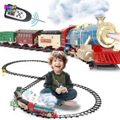 تصویر قطار اسباب بازی دودزا کنترلی بزرگ مدل Classical Train 