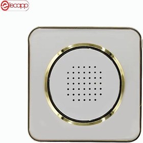 تصویر زنگ دینگ دانگ اسپیناس طلایی زه سفید میان سفید 