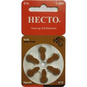 تصویر باتری 312 سمعکی هکتو 6 عددی 