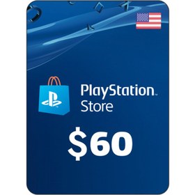تصویر گیفت کارت پلی استیشن ۶۰ دلاری آمریکا 