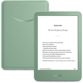 تصویر کتاب خوان آمازون ۶ اینچی نسل ۱۱ حافظه ۱۶ گیگ Kindle 11th gen رنگ سبز 