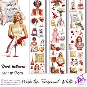 تصویر واشی استیکر شفاف هالوین خونی 