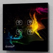 تصویر کلید لمسی چهار پل هوش ایران 