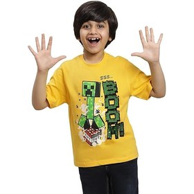 تصویر تی شرت طرح ماینکرافت | Minecraft Printed Boy's T-Shirt 