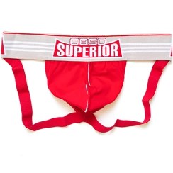 تصویر شورت مردانه Jockstrap اورجینال برند 0850 (BS) – ORLVS فانتزی پشت باز 2 بند قرمز 