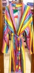 تصویر حوله تنپوش یزدی رنگی 