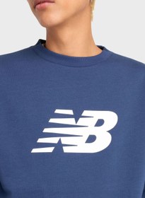 تصویر سویشرت پشمی اساسی برند new balance Essential Core Fleece Sweatshirt