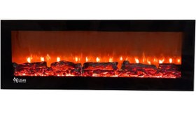 تصویر شومینه برقی الیسان سایز50*120 باهیزم2بعدی fireplace