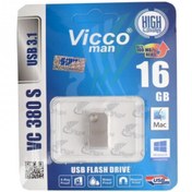 تصویر فلش 16 گیگ نقره ای Vicco man USB3.1 مدل VC380 