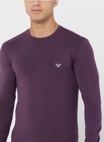 تصویر تی‌شرت آستین بلند یقه گرد برند Emporio Armani L/SLEEVE CREW NECK T-SHIRT