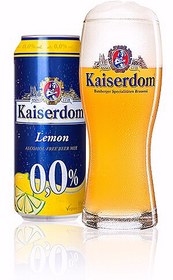 تصویر آبجو کایزردوم با طعم لیمو ( بدون الکل ) 500 میل Kaiserdom lemon 