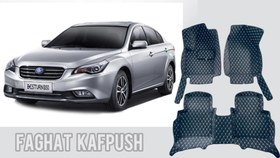 تصویر کفپوش 6 بعدی بسترن b50 - طوسی دوخت طوسی / فقط اتاق / با لوگو besturn b50 car floor mat
