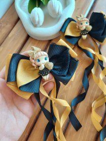 تصویر گلسر دنباله دار مشکی خردلی 