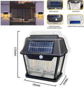 تصویر چراغ خورشیدی دو لامپ سنسور دار مدل XF-8828 152481