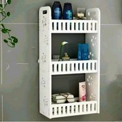 تصویر شلف حمام دیواری و رومیزی بزرگ قابل شستشو 
