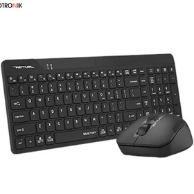 تصویر کیبورد و موس بی سیم a4tech مدل FG2300 keyboard & mouse wireless kb a4tech fg2300