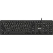 تصویر کیبورد سیمی هاترون HATRON مدل HK212 Hatron HK212 USB Wired Keyboard