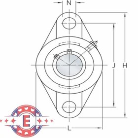 تصویر یاتاقان (هوزینگ) مدل UCFL204 با قطر 20 میلیمتر ساخت تایوان ا UCFL204 Bearing Housing Diameter 20mm UCFL204 Bearing Housing Diameter 20mm