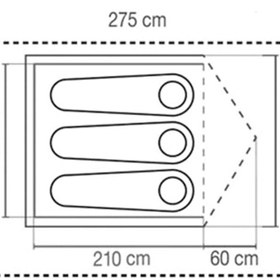 تصویر چادر 3 نفره کلمن مدل Darwin 3 