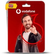 تصویر شارژ سیم کارت ودافون انگلیس ( پین کد) - Vodafone Top up England Vodafone - United Kingdom (England)