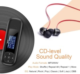 تصویر پخش کننده MP3 مدل AGPTEK U3 · حافظه: ۸ گیگابایت (قابل 