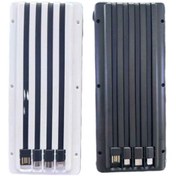 تصویر کیس و ماژول پاوربانک 18650 فنری 50 هزار 18 وات (کابل سرخود) نمایشگر دار 