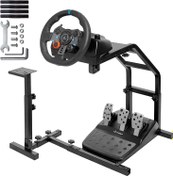 تصویر Racing Wheel Stand with Pro Shifter Mount for Logitech G20 G25 G27 G29/Fanatec/All Thrustmaster T300 T80 Adjustable Gaming Wheel Stand fits Driving Steering Simulator Cockpit Without Wheels amp Pedals - ارسال 10 الی 15 روز کاری 