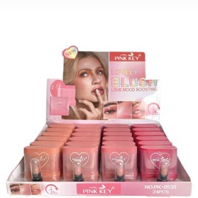 تصویر رژگونه استیکی pink key pink key