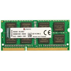 تصویر رم لپ تاپ کینگستون مدل DDR3 1333MHz ظرفیت 8 گیگابایت Kingston 8GB DDR3 1333MHz SO-DIMM Laptop RAM