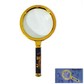 تصویر ذره بین طلایی 90 