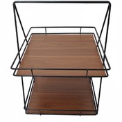 تصویر استند پذیرایی دوطبقه مربعی 