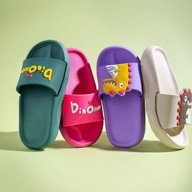 تصویر دمپایی بچگانه سیلیکونی مدل دینو 