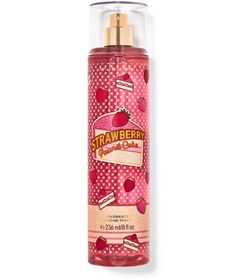 تصویر بادی میست بث اند بادی ورکز استرابری پاند کیک strawberry pound cake Bath & Body Works strawberry pound cake Fine Fragrance Mist