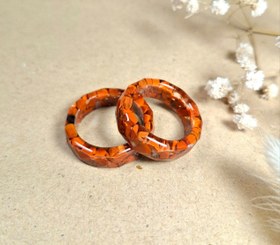 تصویر حلقه سنگی جاسپر سرخ 