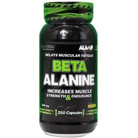 تصویر کپسول بتا آلانین آلامو 250 عددی BETA-ALANINE 800mg