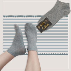 تصویر جوراب مچی زنانه تک رنگ اسپرت‎‎ - مشکی Women's single color sports ankle socks