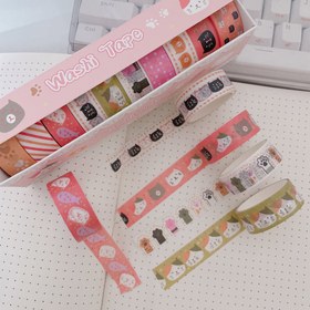 تصویر چسب واشی طرح گربه 