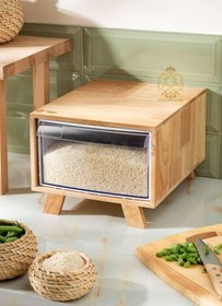 تصویر باکس برنج گلدن استار چوب رابروود 