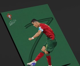 تصویر تابلو دیواری کریستیانو رونالدو 3 - 30*20 / 8mm cristiano ronaldo