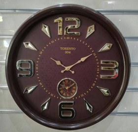 تصویر ساعت دیواری تورنتو 304 دوزمانه Torento 304 Clock