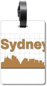 تصویر مختصات طرح کلی شهر سیدنی برچسب چمدان کارت چمدان برچسب آویزان 