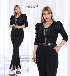 تصویر سرهمی زنانه مرسده مجلسی جنس غواصی و پولکی 