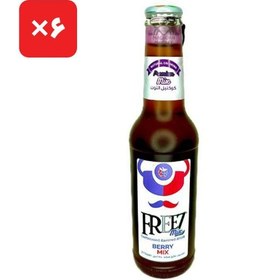 تصویر نوشیدنی گازدار فریز با طعم بری _ توت _ باکس ۶ عددی حجم ۲۷۵ میلی لیتر freez berry mix 