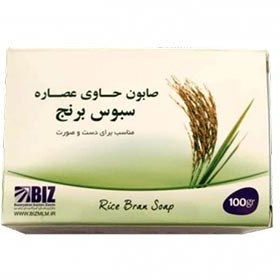 تصویر صابون دست و صورت سبوس برنج دکتر بیز Dr.Biz Rice bran hand and face soap