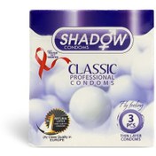 تصویر کاندوم کلاسیک شفاف 3تایی شادو Shadow Classic Professional Condom 3pcs