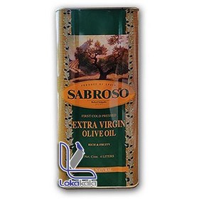 تصویر روغن زیتون سابروسو SABROSO بدون بو 4 لیتری قوطی 